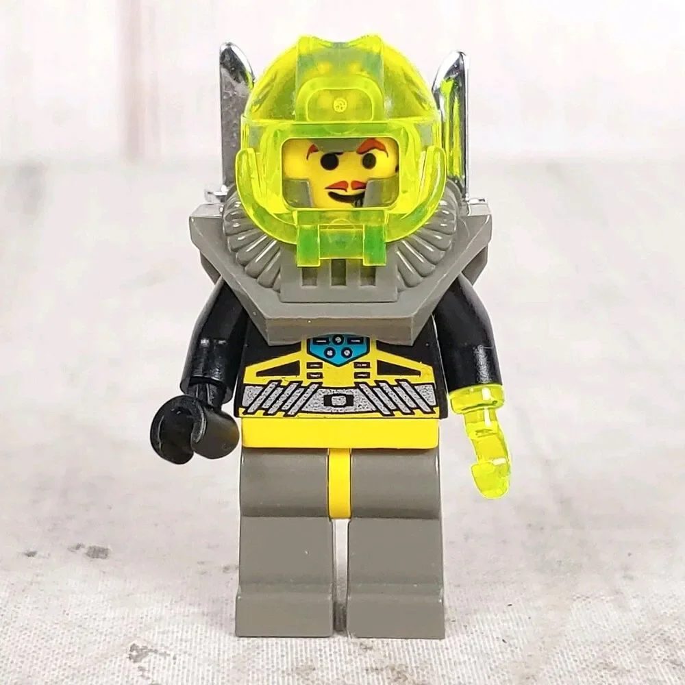 LEGO Aquaraider 1 Minifigure aqu004 for 2160 2162 Aquazone - Green Hook RETIRED